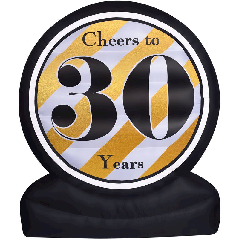 8ft Inflatable Cheers to 30 Years with Lights