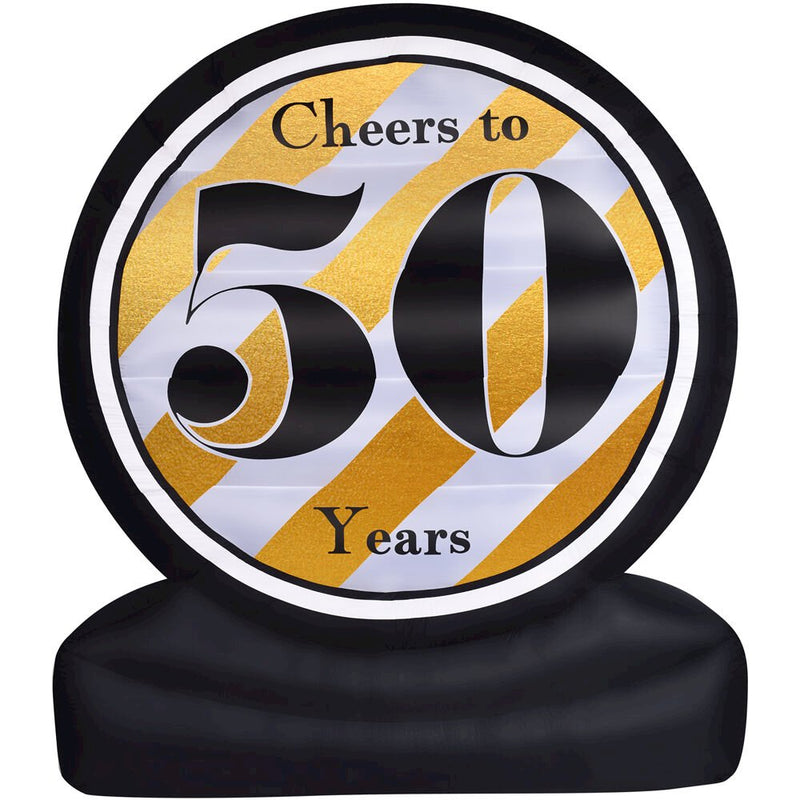 8ft Inflatable Cheers to 50 Years with Lights