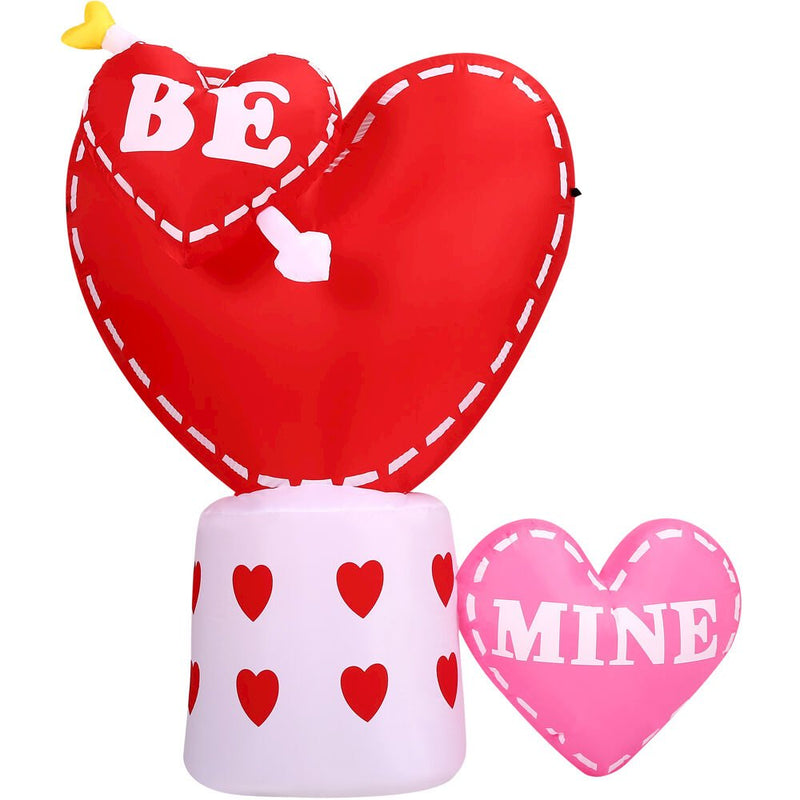 6-Ft. Light Up Valentine's Day Hearts with Arrow Inflatable