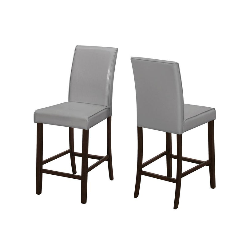 Dining Chair, Set Of 2, Counter Height, Upholstered, Kitchen, Dining Room