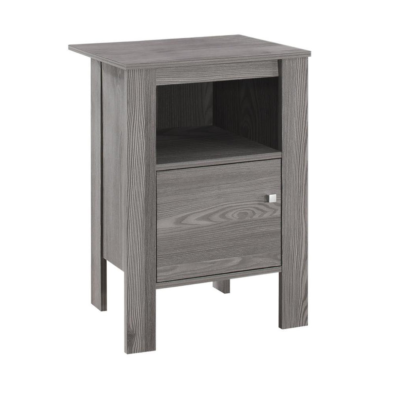 Accent Table, Side, End, Nightstand, Lamp, Storage, Living Room, Bedroom, Grey