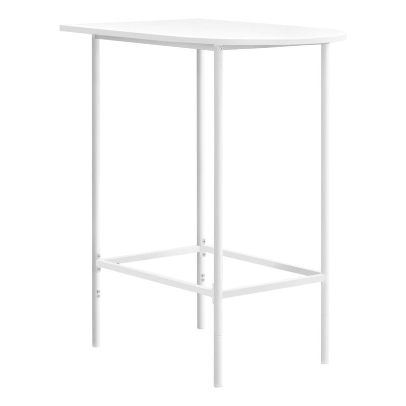 Home Bar, Bar Table, Bar Height, Pub, 36 Rectangular, Small, Kitchen, White