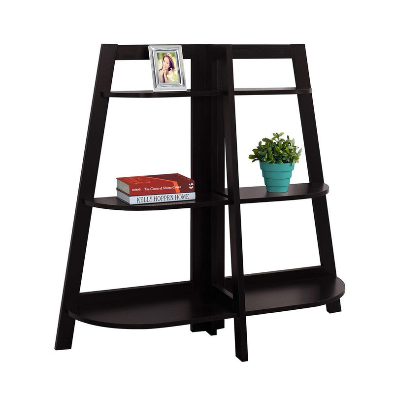 Bookshelf, Bookcase, Etagere, 3 Tier, 48H, Office, Bedroom, Brown Laminate