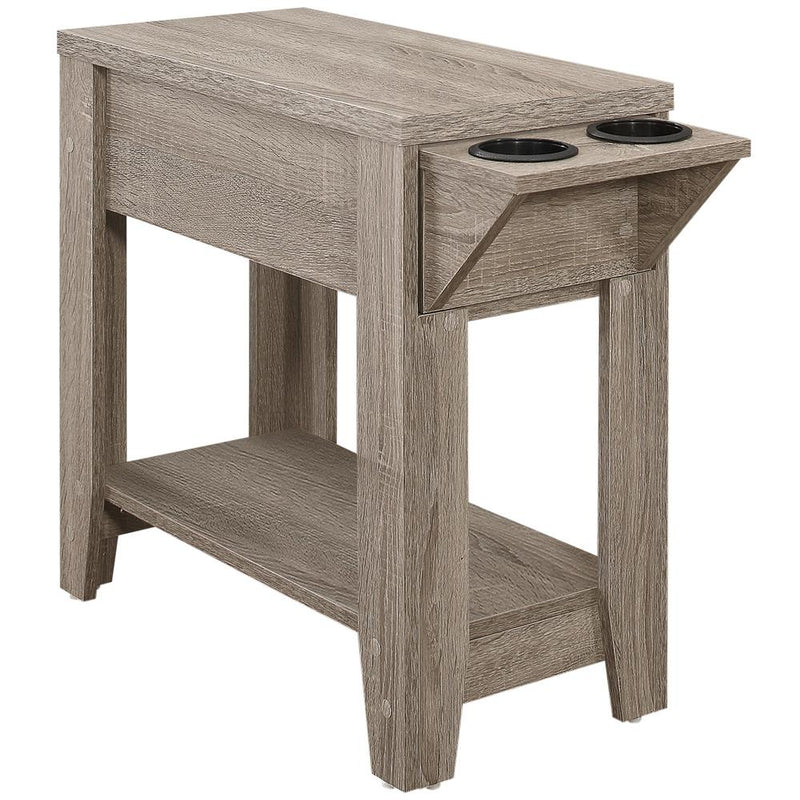 Accent Table, Side, End, Storage, Lamp, Living Room, Bedroom, Dark Taupe