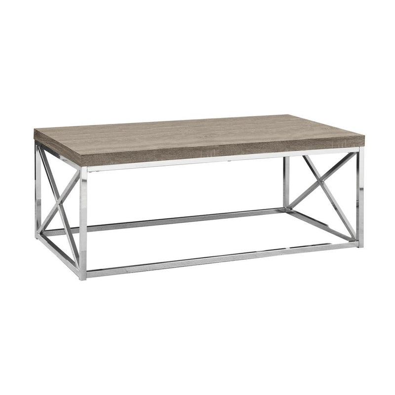 Coffee Table, Accent, Cocktail, Rectangular, Living Room, 44L, Brown Laminate