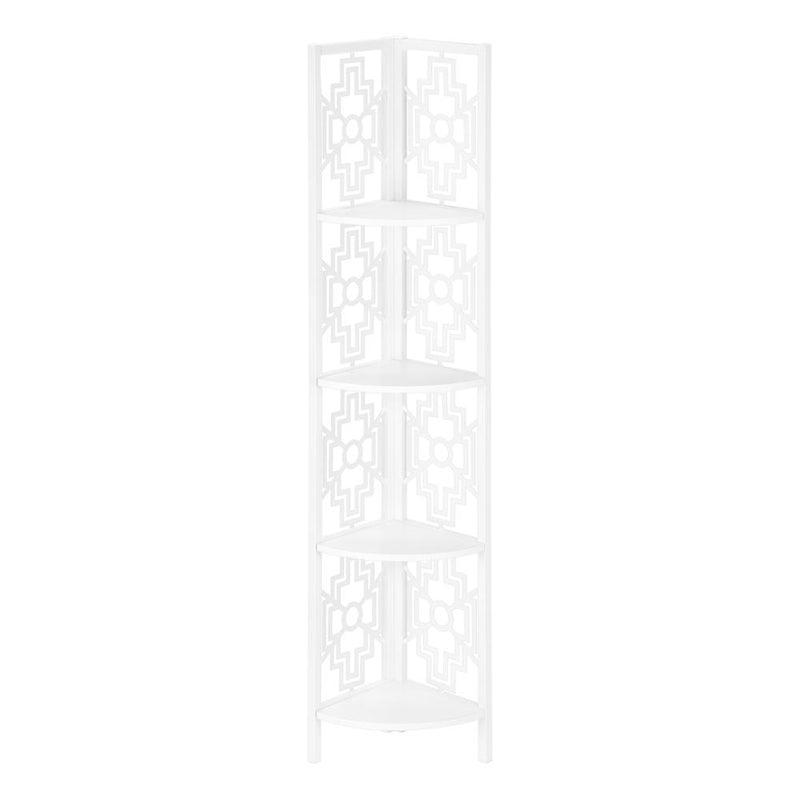 Bookshelf, Bookcase, Etagere, Corner, 4 Tier, 62H, Office, Bedroom