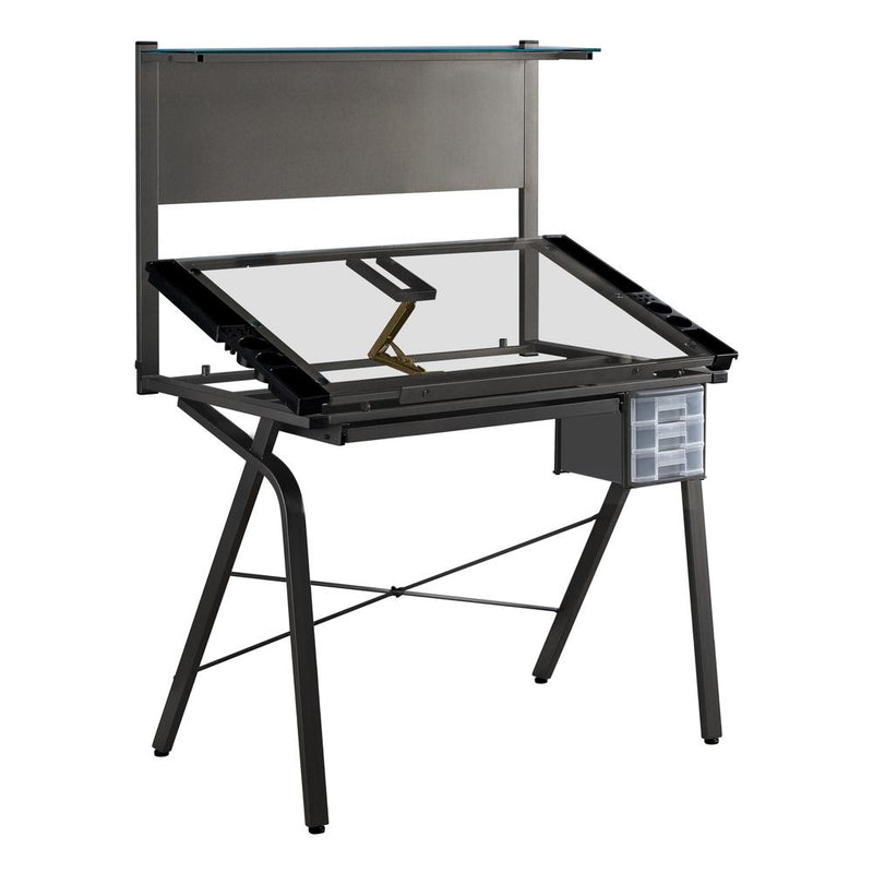 Drafting Table, Adjustable Angle, Drawing, Storage, Craft, Grey