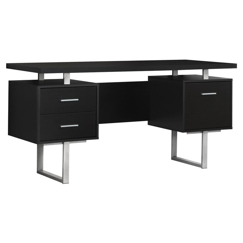 Computer Desk, Home Office, Laptop, Left, Right Set-up, Storage Drawers, 60L