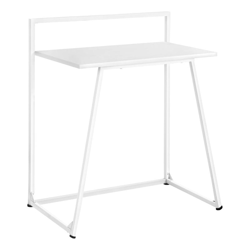 Computer Desk, Home Office, Laptop, 30L, Work, White Laminate, White