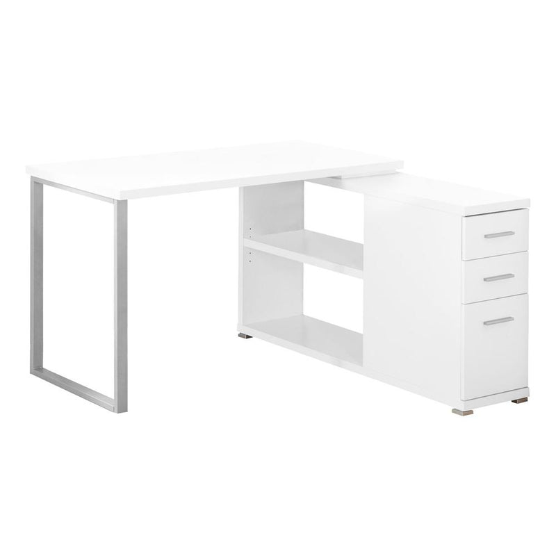 Computer Desk, Home Office, Corner, Left, Right Set-up, Storage Drawers