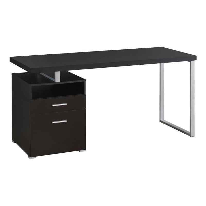 Computer Desk, Home Office, Laptop, Left, Right Set-up, Storage Drawers, 60