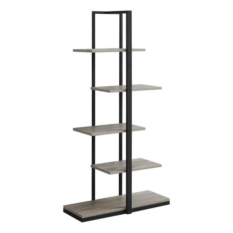 Bookshelf, Bookcase, Etagere, 5 Tier, 60H, Office, Bedroom, Brown Laminate