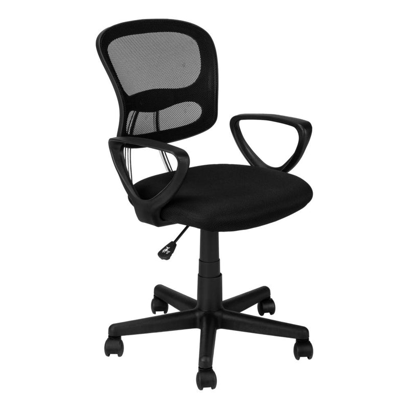 Office Chair, Adjustable Height, Swivel, Ergonomic, Armrests, Computer Desk