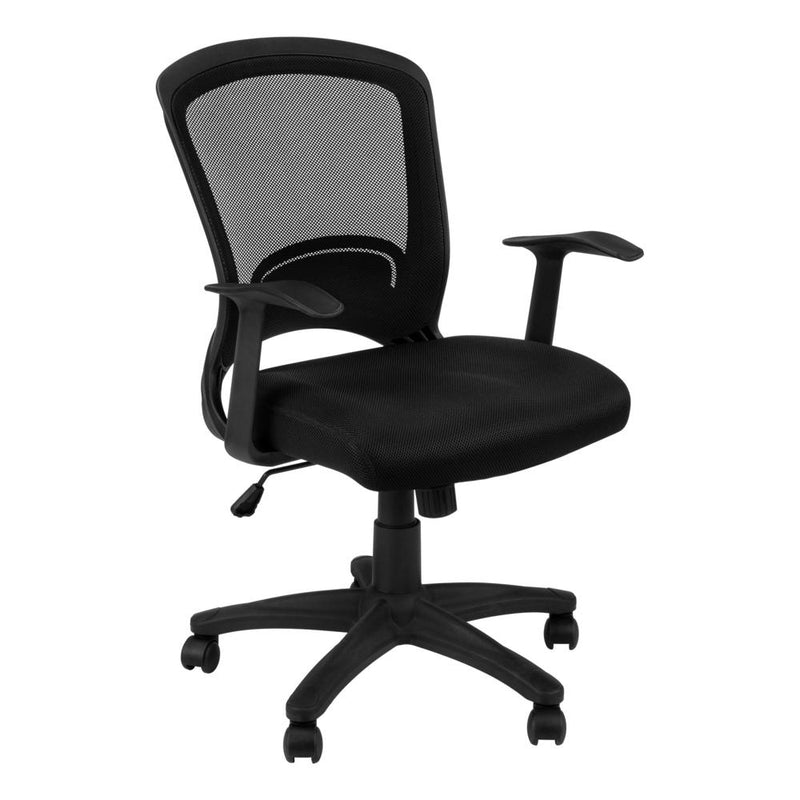 Office Chair, Adjustable Height, Swivel, Ergonomic, Armrests, Computer Desk