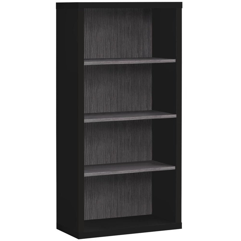 Bookshelf, Bookcase, Etagere, 5 Tier, 48H, Office, Bedroom, Black And Grey