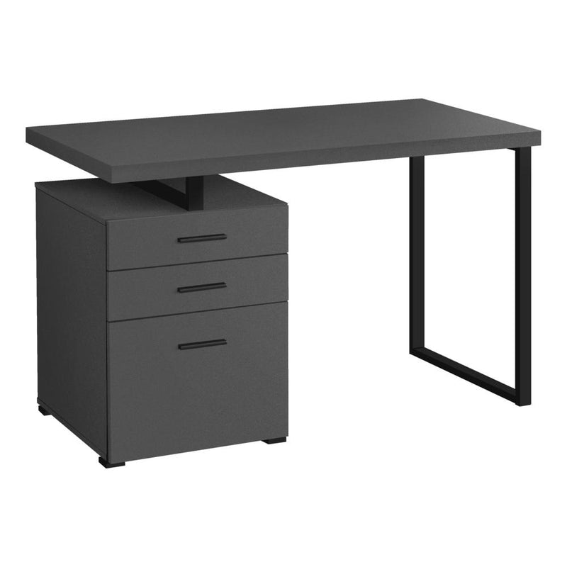 Computer Desk, Home Office, Laptop, Left, Right Set-up, Storage Drawers, 48L