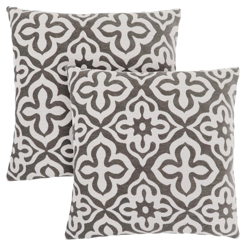 Pillows, Set Of 2, 18 X 18 Square, Insert Included, Decorative Throw, Accent