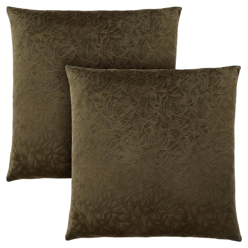 Pillows, Set Of 2, 18 X 18 Square, Insert Included, Decorative Throw, Accent