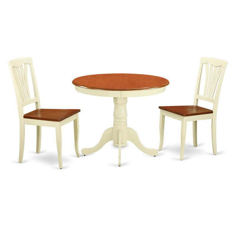 3  Pc  small  Kitchen  Table  and  Chairs  set-small  Table  plus  2  Dining  Chairs