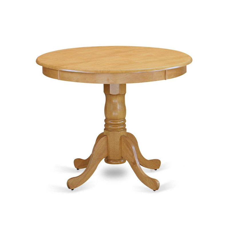 Antique Table 36" Round with Oak Finish