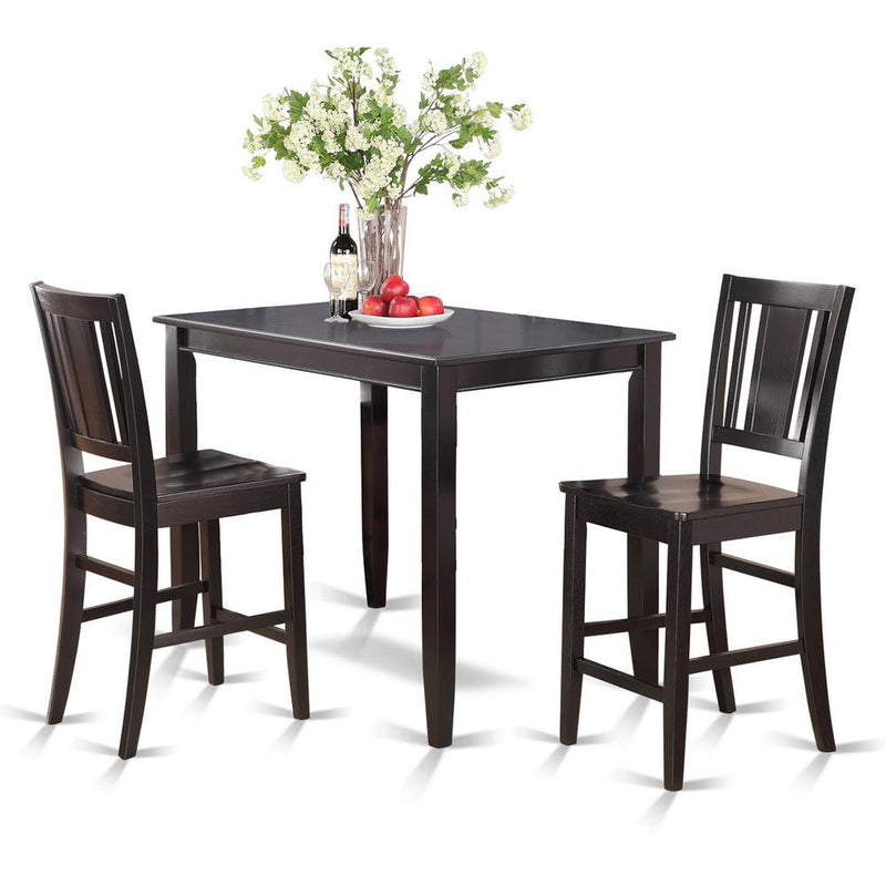 3  Pc  pub  Table  set-high  Table  and  2  Kitchen  counter  Chairs