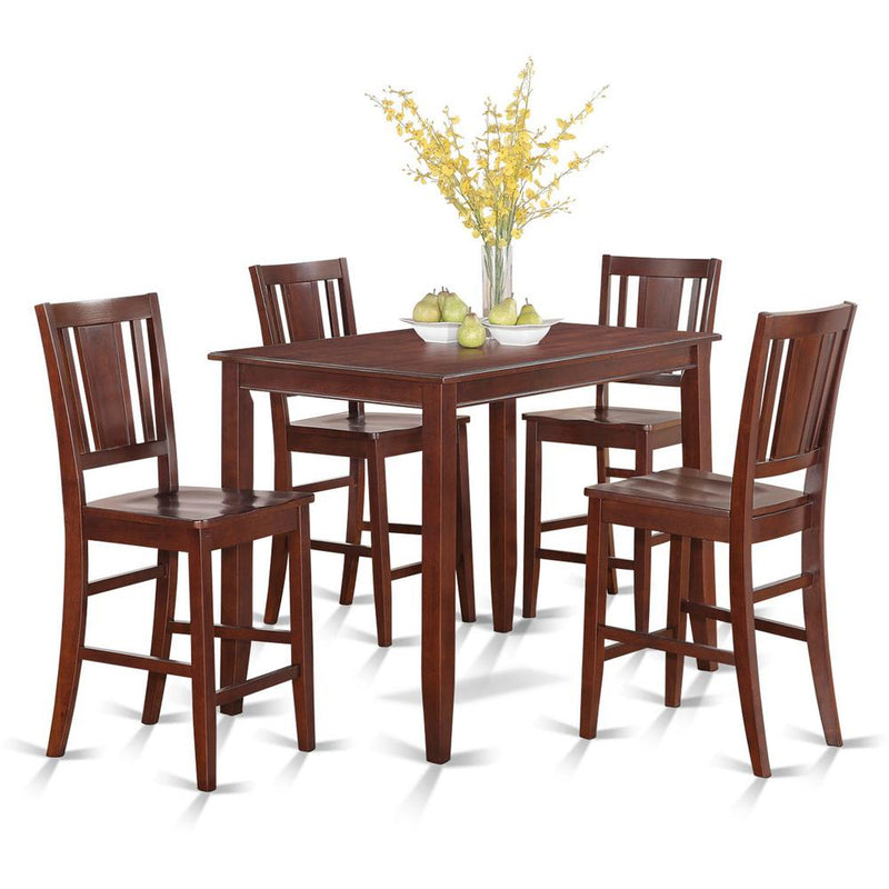 5  Pc  Counter  height  Table  set-high  top  Table  and  4  Kitchen  counter  Chairs