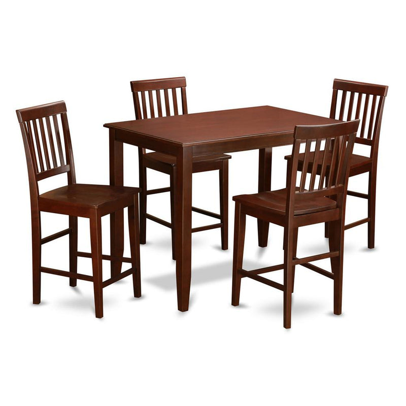 5  Pc  counter  height  Dining  set-high  Table  and  4  dinette  Chairs.