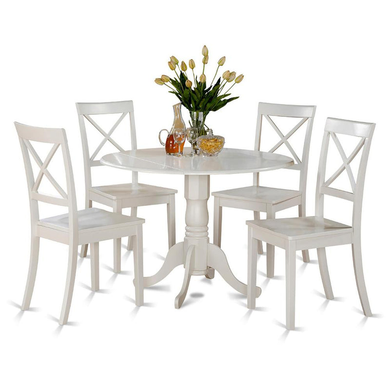 5  PC  small  Kitchen  Table  set-small  Table  and  4  dinette  Chairs