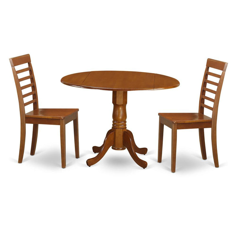 3  Pc  Kitchen  Table  set-round  Kitchen  Table  plus  2  dinette  Chairs