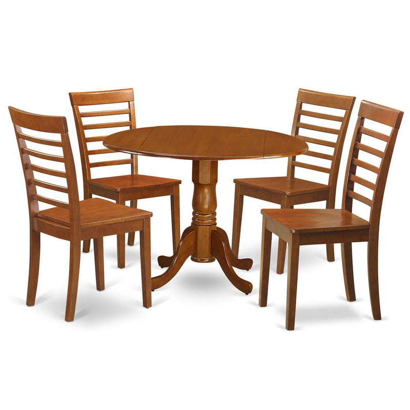 5  Pc  Kitchen  Table  set-small  Table  and  4  dinette  Chairs