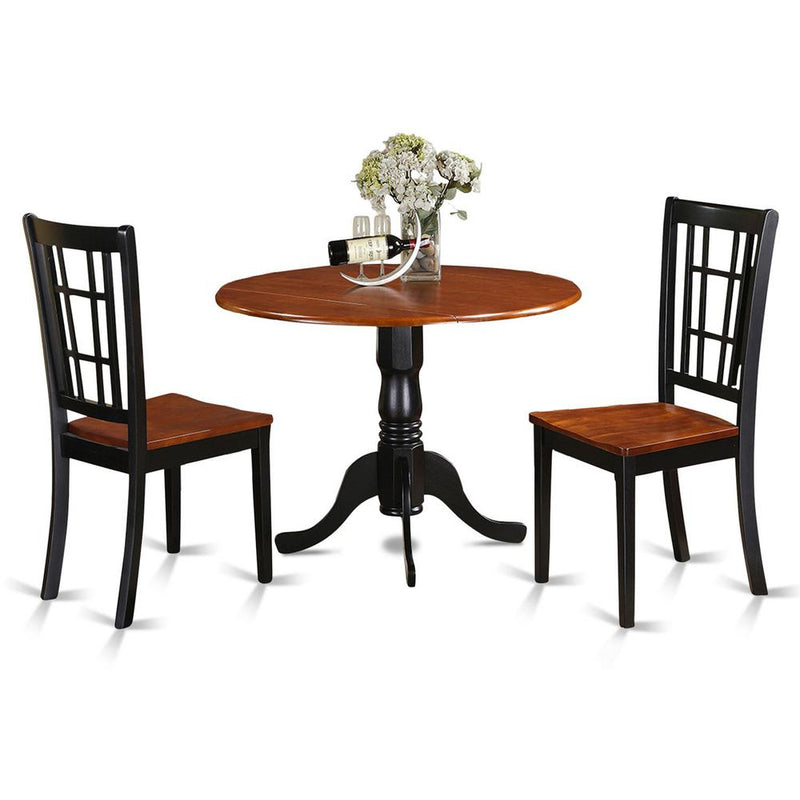 3  PC  small  Kitchen  Table  set-Kitchen  Table  and  2  dinette  Chairs.