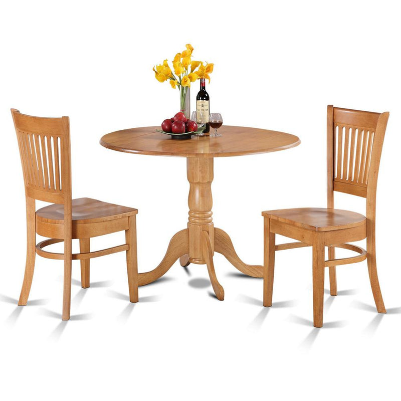 3  Pc  Kitchen  nook  Dining  set-small  Table  and  2  dinette  Chairs  Chairs