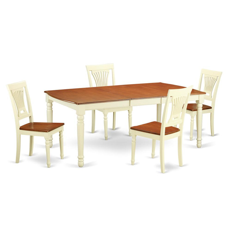 5  PC  Table  and  Chairs  set  for  4-Dinette  Table  and  4  Dining  Chairs