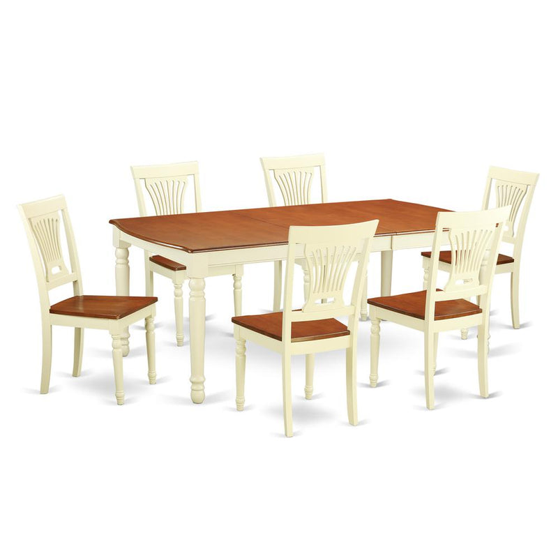 7  Pc  Dining  room  set  for  6-Table  and  6  Dining  Chairs