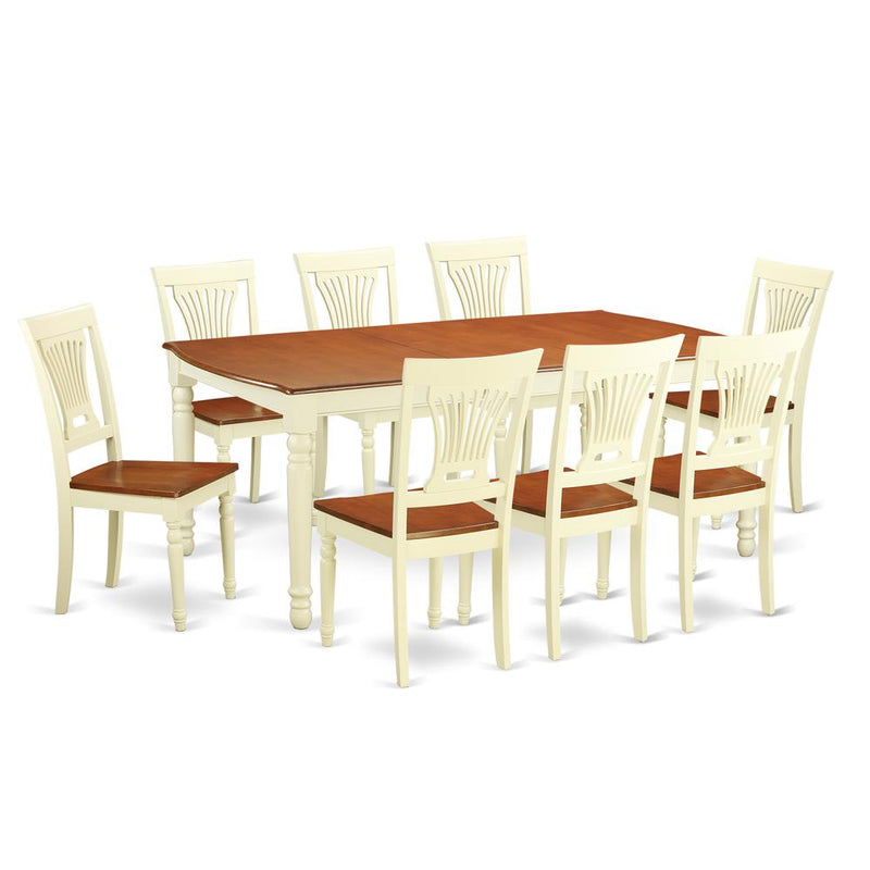 9  Pc  Dining  room  set  for  8-  Dining  Table  and  8  Kitchen  Chairs