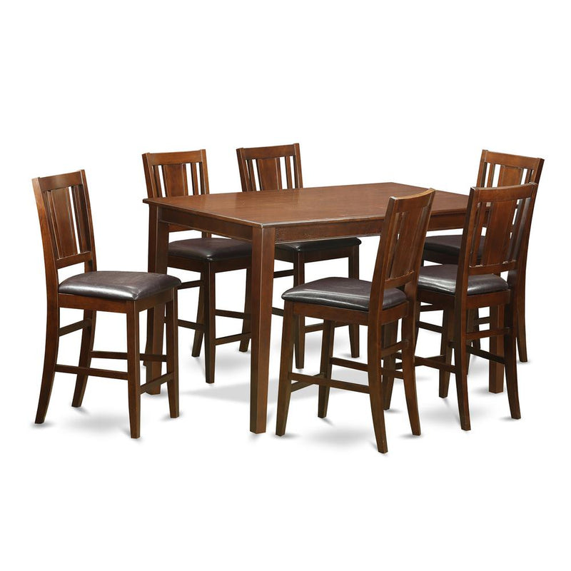 7  Pc  Counter  height  Table  set-  counter  height  Table  and  6  counter  height  Chairs.