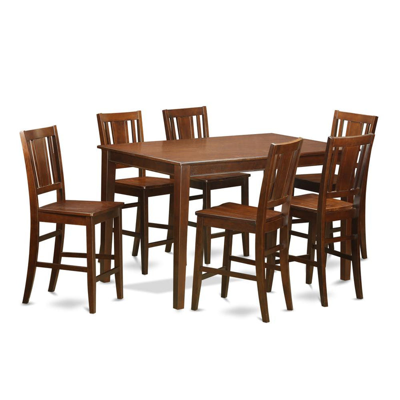 7  Pc  pub  Table  set-  counter  height  Table  and  6  counter  height  chair