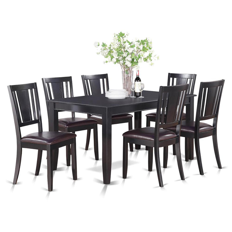 7  PC  Kitchenroom  set-Dining  Table  and  6  Kitchen  Chairs