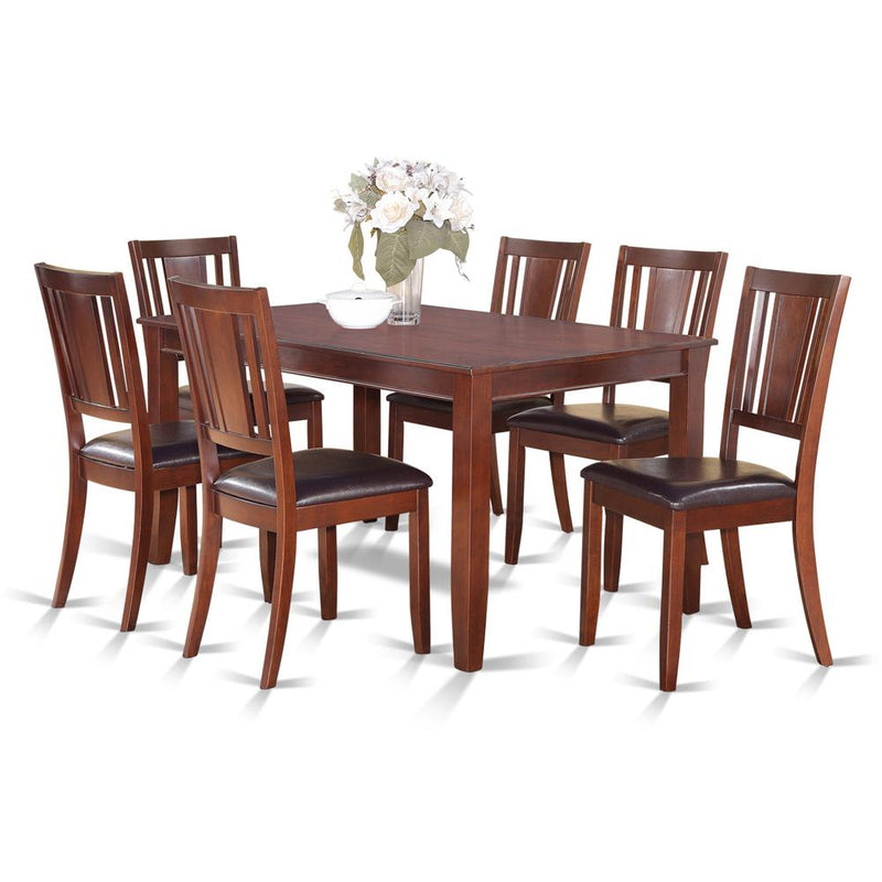 7  Pc  Dining  room  set-Dinette  Table  and  6  Kitchen  Dining  Chairs