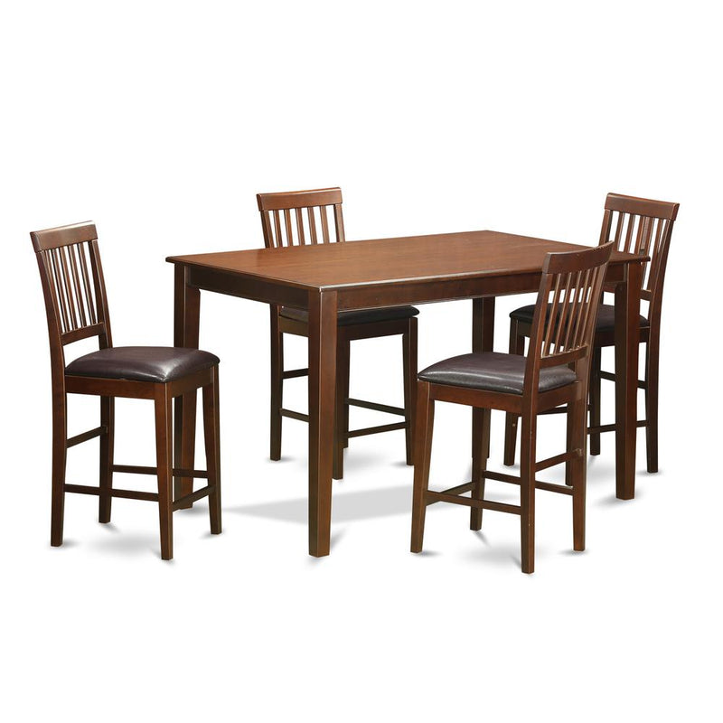 5  Pc  Counter  height  Table  set-  pub  Table  and  4  bar  stools.