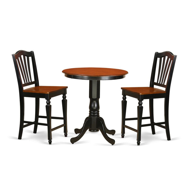 3  Pc  Dining  counter  height  set  -  high  top  Table  and  2  counter  height  stool.