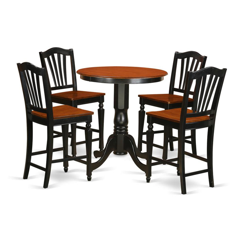 5  Pc  counter  height  pub  set-pub  Table  and  4  bar  stools