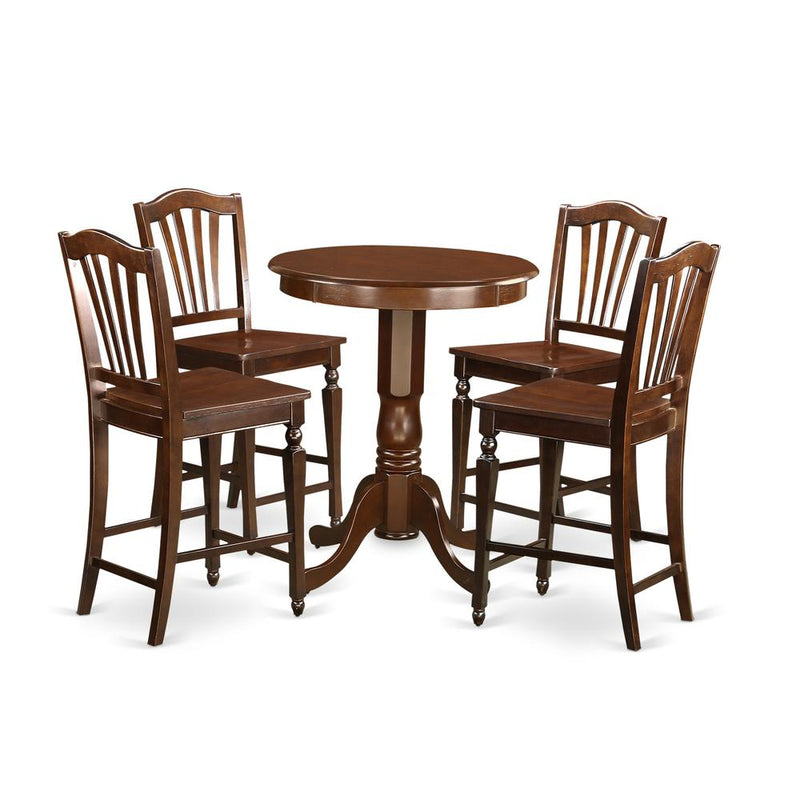 5  Pc  counter  height  set  -  high  top  Table  and  4  Kitchen  bar  stool.