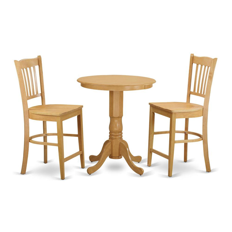 3  Pc  Dining  counter  height  set  -  high  top  Table  and  2  dinette  Chairs.