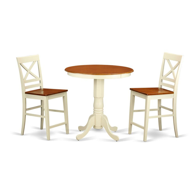 3  Pc  counter  height  Dining  set  -  counter  height  Table  and  2  counter  height  stool.