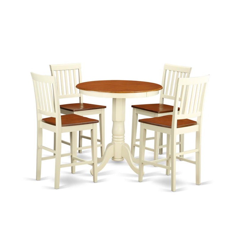 5  Pc  counter  height  Dining  set-pub  Table  and  4  Kitchen  bar  stool