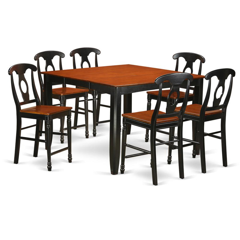 7  Pc  counter  height  pub  set-pub  Table  and  6  dinette  Chairs.