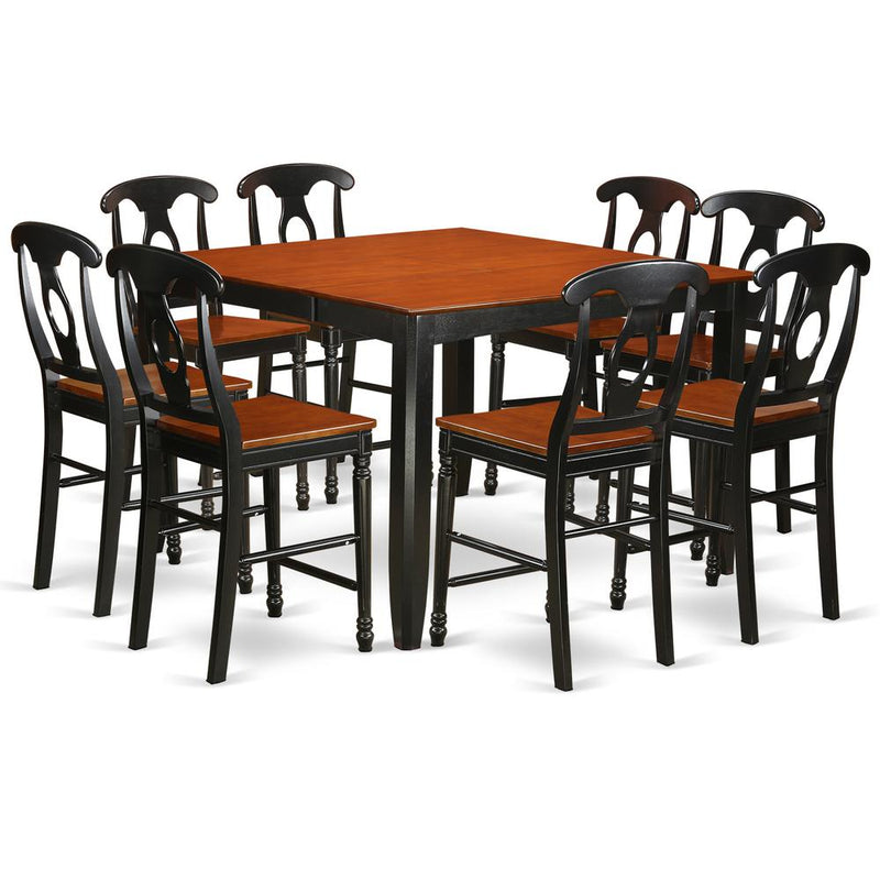 9  Pc  counter  height  pub  set-pub  Table  and  8  Dining  Chairs.