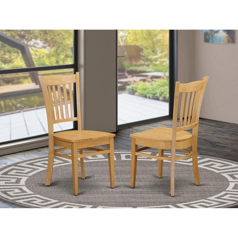 Groton  Dining  Chair  With  Wood  Seat  In  Black  Finish,  Set  of  2