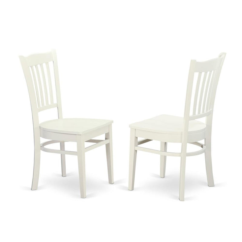 Groton  Dining  Chair  With  Wood  Seat  In  Linen  White  Finish,  Set  of  2